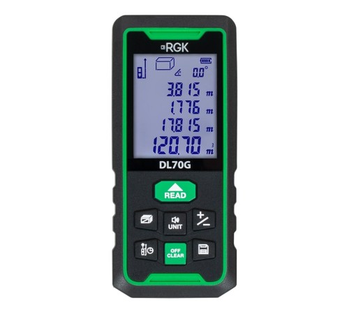 Лазерный дальномер RGK DL70G - зеленый луч Лазерный дальномер RGK DL70G - зеленый луч