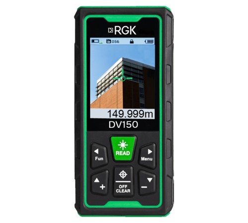 Лазерный дальномер с видоискателем RGK DV150 с калибровкой Лазерный дальномер с видоискателем RGK DV150 с калибровкой