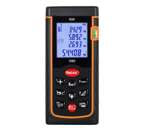 Лазерный дальномер RGK D80 Лазерный дальномер RGK D80