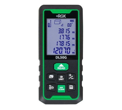 Лазерный дальномер RGK DL50G - зеленый луч Лазерный дальномер RGK DL50G - зеленый луч