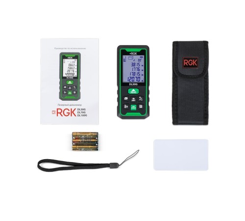 Лазерный дальномер RGK DL50G - зеленый луч Лазерный дальномер RGK DL50G - зеленый луч