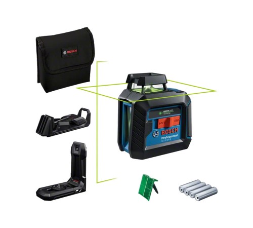 Лазерный уровень Bosch GLL 2-20 G + LB 10 + DK 10 (0.601.065.000) с зеленым лучом Лазерный уровень Bosch GLL 2-20 G + LB 10 + DK 10 (0.601.065.000) с зеленым лучом
