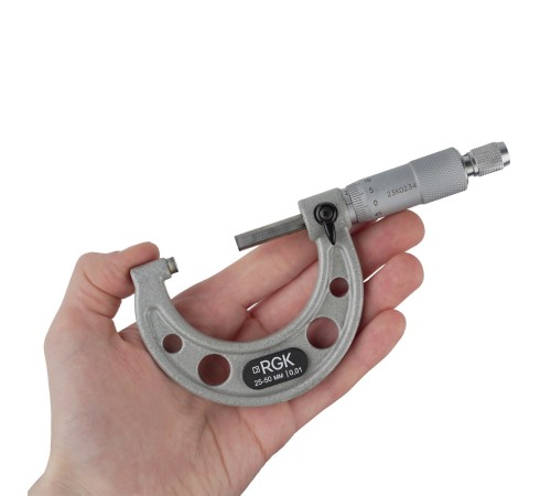 Микрометр RGK MPM-50 с калибровкой Микрометр RGK MPM-50 с калибровкой