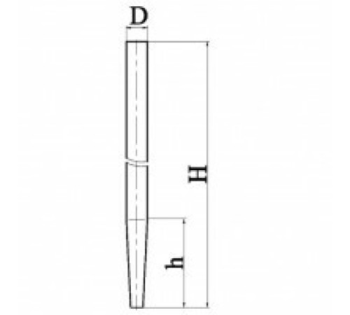 Пробоотборник, эскиз 2-593-02 Пробоотборник, эскиз 2-593-02