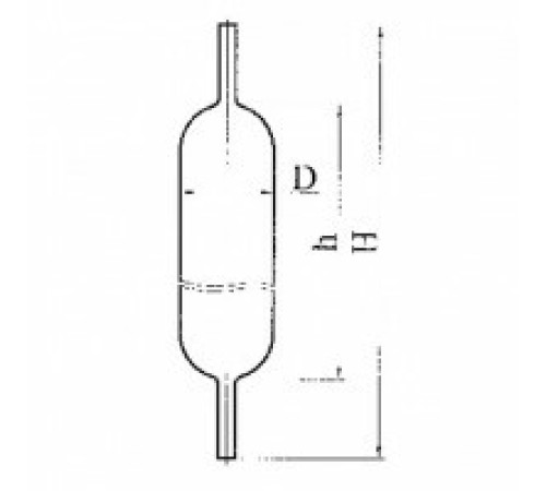 Пипетка газовая, эскиз 3-98 Пипетка газовая, эскиз 3-98
