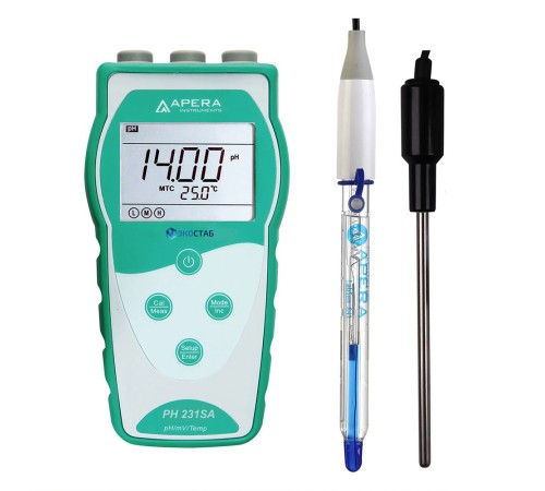 PH231SA ЭКОСТАБ Портативный pH-метр для сильнощелочных растворов PH231SA ЭКОСТАБ Портативный pH-метр для сильнощелочных растворов