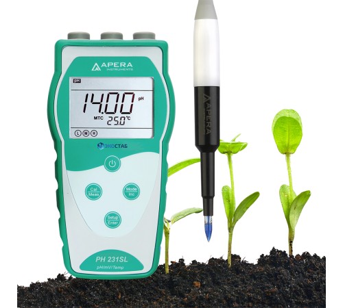 PH231SL ЭКОСТАБ Портативный pH-метр для почвы PH231SL ЭКОСТАБ Портативный pH-метр для почвы
