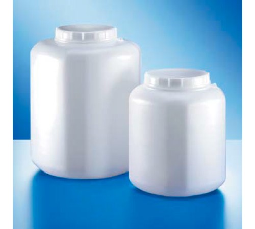 Контейнер Kautex широкогорлый 10000 мл, HDPE, многогранный, Ø 120 мм, естественный цвет, с винтовой крышкой Контейнер Kautex широкогорлый 10000 мл, HDPE, многогранный, Ø 120 мм, естественный цвет, с винтовой крышкой