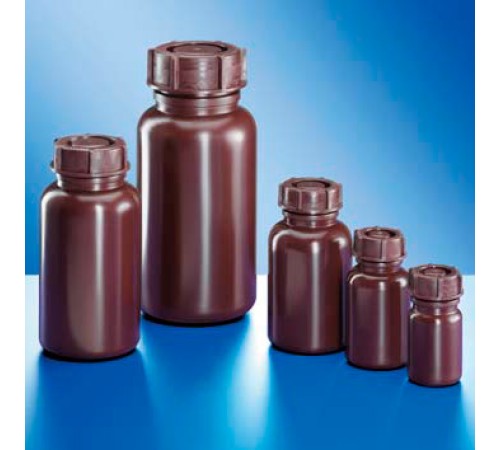 Бутыль Kautex широкогорлая 250 мл, LDPE, круглая, коричневый цвет, с винтовой крышкой Бутыль Kautex широкогорлая 250 мл, LDPE, круглая, коричневый цвет, с винтовой крышкой