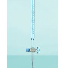 Бюретка DURAN Group 10 мл, деление шкалы 0,02 мл, стеклянный кран, класс B, стекло