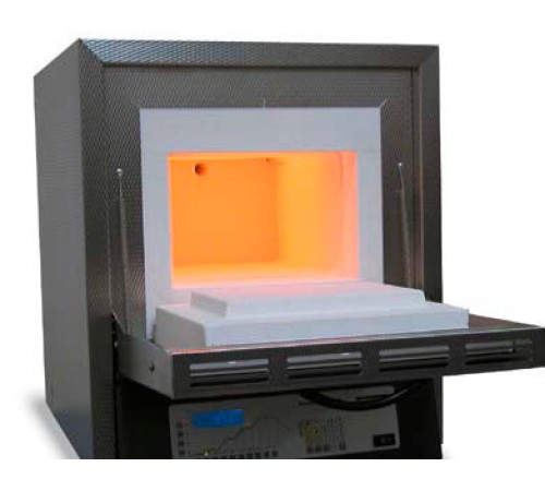 Печь со встроенными нагревателями в керамическом муфеле Nabertherm L 9/11/SKM/P330 с откидной дверью, 1100°С Печь со встроенными нагревателями в керамическом муфеле Nabertherm L 9/11/SKM/P330 с откидной дверью, 1100°С