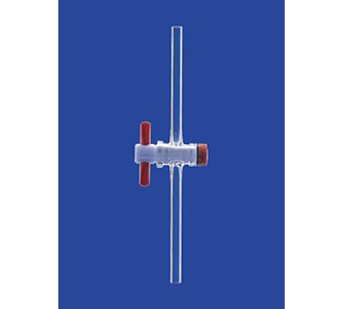 Кран одноходовой Lenz NS21,5, диаметр отверстия 6,0 мм, PTFE Кран одноходовой Lenz NS21,5, диаметр отверстия 6,0 мм, PTFE