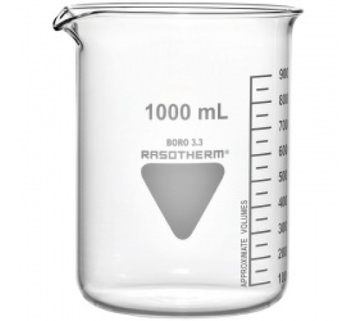 Стакан RASOTHERM 100 мл, низкий, с градуировкой, с носиком, стекло (Артикул 93206005) Стакан RASOTHERM 100 мл, низкий, с градуировкой, с носиком, стекло (Артикул 93206005)