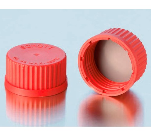 Крышка DURAN Group GL45, винтовая, с прокладкой из PTFE, красная, PBT Крышка DURAN Group GL45, винтовая, с прокладкой из PTFE, красная, PBT