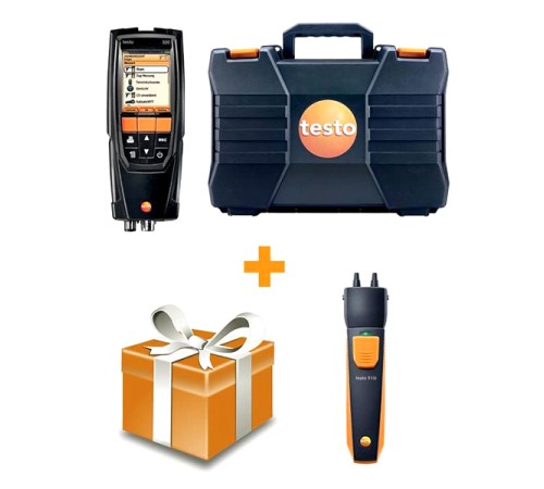 Комплект testo 320 с H2-компенсацией + Смарт-зонд testo 510i Комплект testo 320 с H2-компенсацией + Смарт-зонд testo 510i