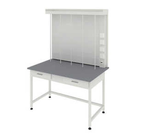 Стенд титровальной установки 1200х640х1830 с двумя ящиками стола (Арт: 56.0534.20.08) Стенд титровальной установки 1200х640х1830 с двумя ящиками стола (Арт: 56.0534.20.08)