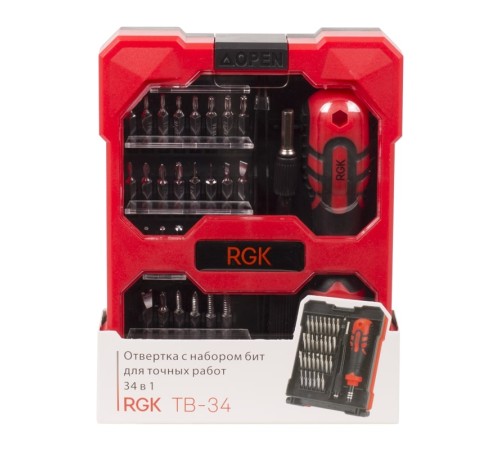 Отвертка RGK TB-34 (34 в 1) Отвертка RGK TB-34 (34 в 1)