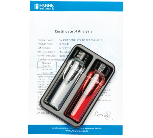 HI 716-11 Набор для калибровки Bromine Checker®HC HI 716-11 Набор для калибровки Bromine Checker®HC