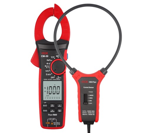 Токоизмерительные клещи RGK CM-30 + Токовый датчик RGK CM Flex Токоизмерительные клещи RGK CM-30 + Токовый датчик RGK CM Flex